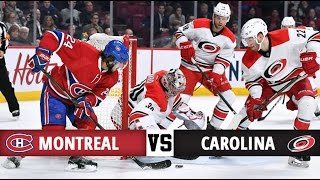 Montreal Canadiens vs Carolina Hurricanes  Season Game 21  Highlights 211116 [upl. by Abisha]