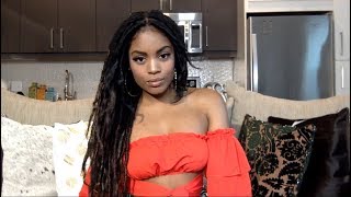 OMBRE GODDESS LOCS WITH SOFT BANGS  Lisa Bonet inspired [upl. by Wettam]