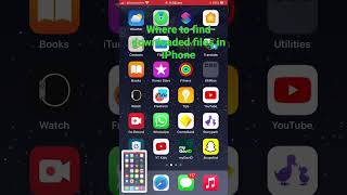 Where to find downloaded files in IPhone [upl. by Anilet]