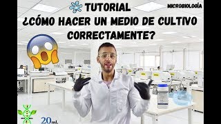 TUTORIAL ¿CÓMO HACER UN MEDIO DE CULTIVO CORRECTAMENTE 😱 [upl. by Tedda]