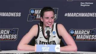 Caitlin Clark Lisa Bluder Kate Martin talk Iowa womens basketballs NCAA Tournament 1stround win [upl. by Field362]