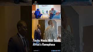 Tinubu Meets With President Cyril Ramaphosa In South Africa Holds Bilateral Meeting [upl. by Wenda]