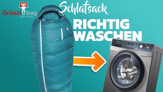 Wie kann man einen Schlafsack richtig waschen  Schulungsvideo von Grüezi bag [upl. by Pepe]