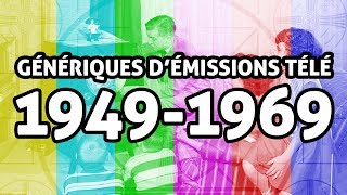 Génériques démissions télé de 1949 à 1969 en français [upl. by Barabbas]