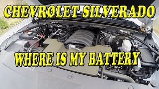 Chevrolet Silverado Where is the Battery [upl. by Einatirb6]