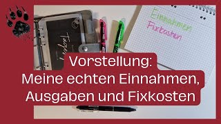 Meine echten Einnahmen 🧐 Ausgaben und Fixkosten Kredit 😱  Umschlagmethode  Budget  Sparen [upl. by Anual214]