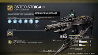 Osteo Striga God Roll PVE [upl. by Aicilyhp881]