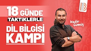 18 Günde Taktiklerle Dil Bilgisi Kampı Tanıtım  Kadir Gümüş  2024 [upl. by Hyps]