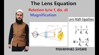 Lens Equation and Magnification Lec 13 Class 10th Geometrical Optics [upl. by Darill]