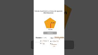 ¿Como sacar el perímetro y área de un pentágono [upl. by Suoivatram]