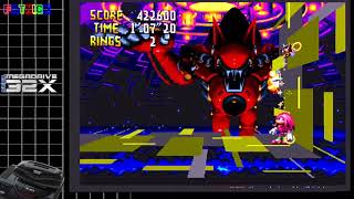 Knuckles Chaotix  32x last bosses and bad ending [upl. by Latton]