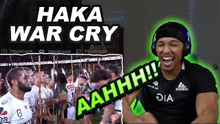 AHHH AMERICAN REACTS War Cry v Haka  NRL All Stars 2022 [upl. by Suirtimid]