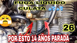 26 CULATAZO😱 PIERDE LÍQUIDO😤 POR ÉSTO LA PARARON 14 AÑOS 😤 Uso endoscopio Suzuki GSXR 750 [upl. by Ilatan638]