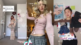 Thrift flip DIY clothes upgrade tik tok compilation [upl. by Shawn]