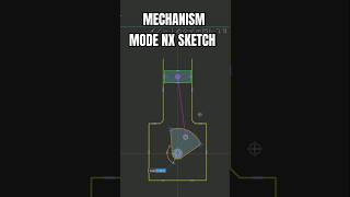 Siemens NX Sketch Mechanism Mode Mecanismos e sketch siemensnx engineering mechanicaldesign [upl. by Schecter38]