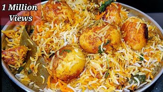 Restaurant Style Egg Biryani  Easy Egg Biryani  Anda Biryani Recipe  Ande Ki Dum Biryani [upl. by Hsur]