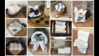 10 Ideas How to Fold a Towel Like Hotel amp Spa [upl. by Ahsaya]