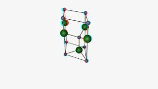 Wurtzite crystal  3D  anaglyphe [upl. by Attelliw]