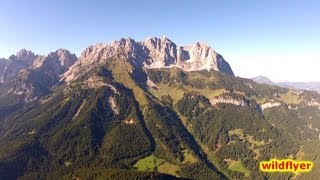 Wilder Kaiser  flying high in the Austrian Alps  HD1080p [upl. by Ecirtap408]