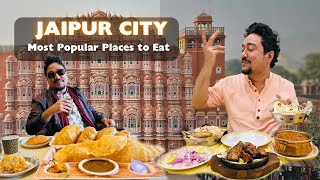 Popular Places to Eat in JAIPUR  Part 2  Rawat  Gulab Ji Chai Niro’s  Egg Dee Sethi BBQ 🔥🔥 [upl. by Marten]