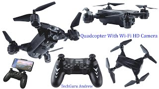 Quadcopter With WiFi HD Camera REVIEW [upl. by Nyrtak]