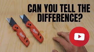 CAN YOU TELL THE DIFFERENCE  Milwaukee FASTBACK Folding Utility Knife 48221501  Review [upl. by Aihsenad]