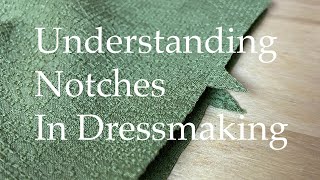 What Are Sewing Notches And How To Use Them In Dressmaking [upl. by Leasia]