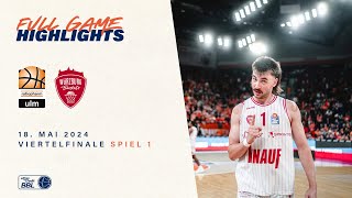 ratiopharm ulm vs Würzburg Baskets  Full Game Highlights  Viertelfinale Spiel 1  Playoffs 2324 [upl. by Caras]