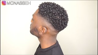 MENS NATURAL CURLY HAIR ROUTINE  KINKY TO CURLY [upl. by Emmalee]