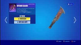 BUTCHER CLEAVER “HARVESTING TOOL” GAMING LEGENDS SERIES 500 VBUCKS  FORTNITE CHAPTER 3 SEASON 1 [upl. by Kaiser]