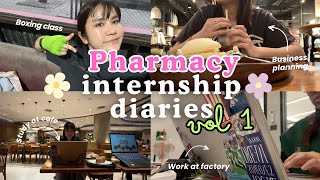 diaries of pharmacy internship lifehow i romanticize it  finger cross its not that boring Vlog [upl. by Aiouqes352]