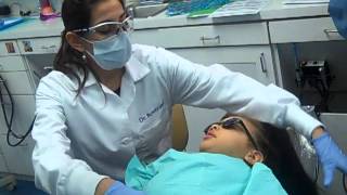 Nathalia gets here teeth examined by Dr Rosenfeld pediatric dentist [upl. by Isadore820]