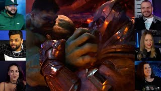 Hulk vs Thanos  Avengers  Infinity War  Reaction Mashup  avengers [upl. by Nilyak]