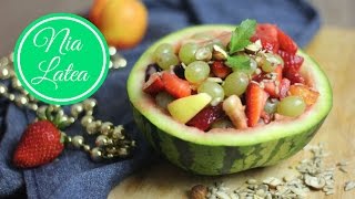 Obstsalat I raffiniert aromatisch und schnell zubereitet I einfachstes Dessert der Welt vegan [upl. by Gilemette895]