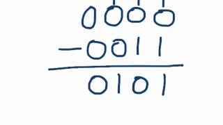 How to subtract binary numbers [upl. by Naloc]