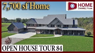 Open House Tour 84  Custom Home Walkthrough Tour in Homer Glen IL  Home Channel TV [upl. by Nava961]