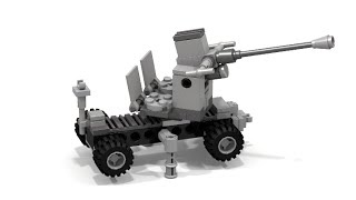 LEGO Bofors 40mm Anti Aircraft Instruction [upl. by Garcia]