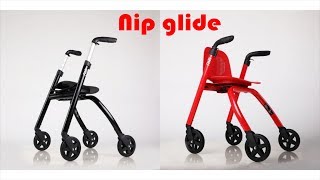 Déambulateur Nip Glide 4 roues [upl. by Einimod]