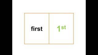 Ordinal numbers 120 Flashcards  YLE starter Vocabulary  1st  20th [upl. by Teece]