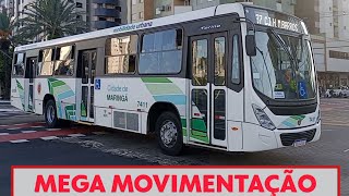 SHOW de ÔNIBUS  Mega Movimentação no Terminal Intermodal de Maringá [upl. by Nirag]