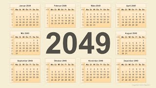 Kalender 2049 [upl. by Ahsel483]