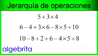 Jerarquía de operaciones con suma resta multiplicación y división 439 [upl. by Donoghue]