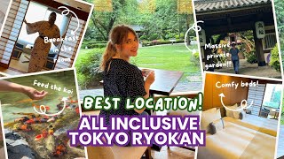 24 Hours In A Luxury Ryokan  Where To Stay in Central Tokyo 🗼🇯🇵 [upl. by Rebane]