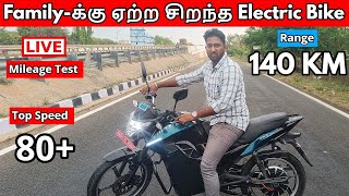 Familyக்கு ஏற்ற சிறந்த Electric Bike eTryst 350 Live Mileage Test  140 KM Range  Top Speed 80 [upl. by Lida]