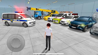 Police Car G Wagon amp All Super Car Parking in Garage amp Ramp Driving  3D Driving Class [upl. by Varion]