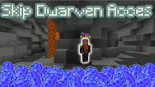 HOW TO ACCES DWARVEN MINES QUICKLY  Hypixel Skyblock [upl. by Merralee]