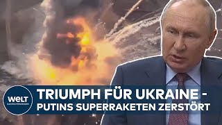 PUTINS KRIEG Ukraine jubelt  Flugabwehrsystem S400 quotTriumphquot auf Krim zerstört [upl. by Wilder]