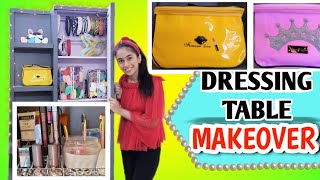 Dressing Table Makeover  Tour  Dressing Table Organization kiya  Riyas Amazing World [upl. by Hukill]