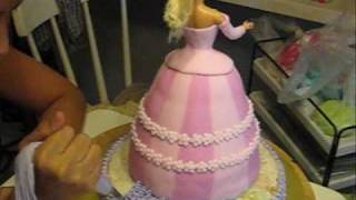 Barbie Princess cake for Batrisya age 6 [upl. by Relyhs]