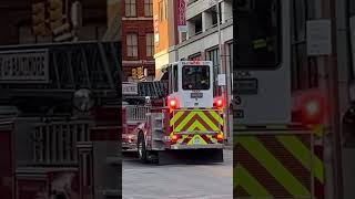 Baltimore City Fire Department Truck 3 Responding to a Medical 082223 [upl. by Polito827]